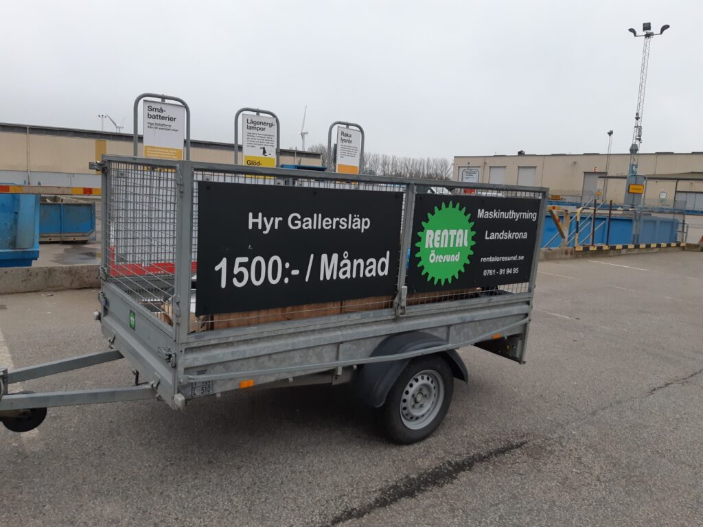 Ni som bor i Bjärred kan hyra släpvagnar och gallersläp hos Rental Öresund i Landskrona. Vi är specialiserade på långtidsuthyrning av släp.