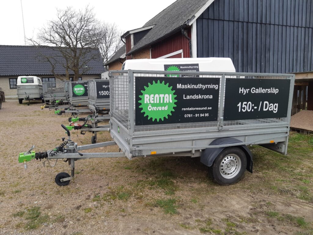 Du som bor i Rydebäck kan hyra Gallersläp hos Rental Öresund i Landskrona. Vi är specialisten på långtidsuthyrning och erbjuder Veckohyra och månadshyra av släpvagnar.